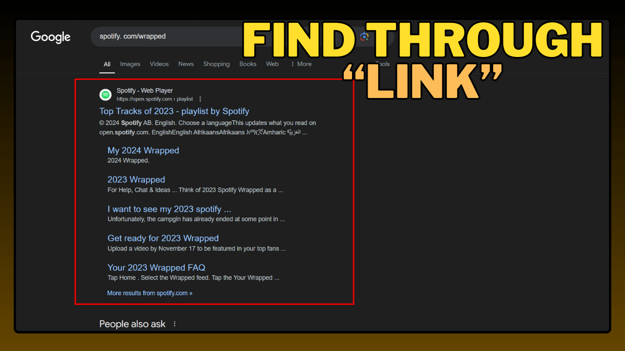 Find Through Link