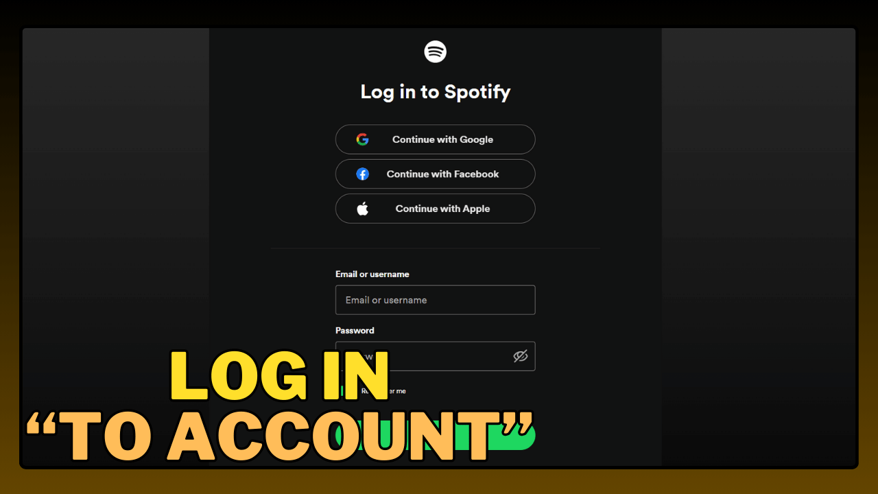 Login to Account