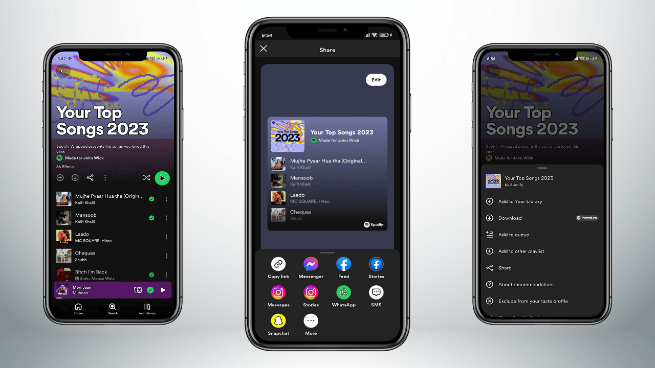 Viewing Spotify Wrapped on iOS (2)